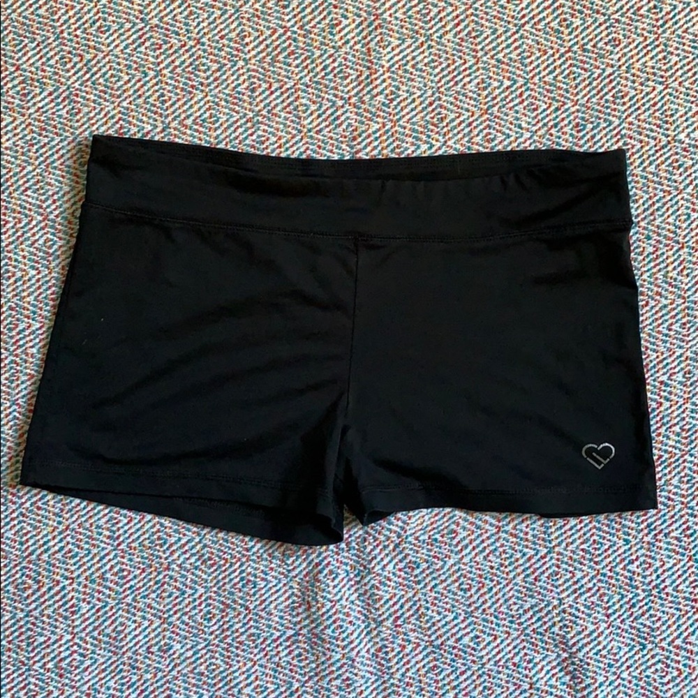 black spandex shorts